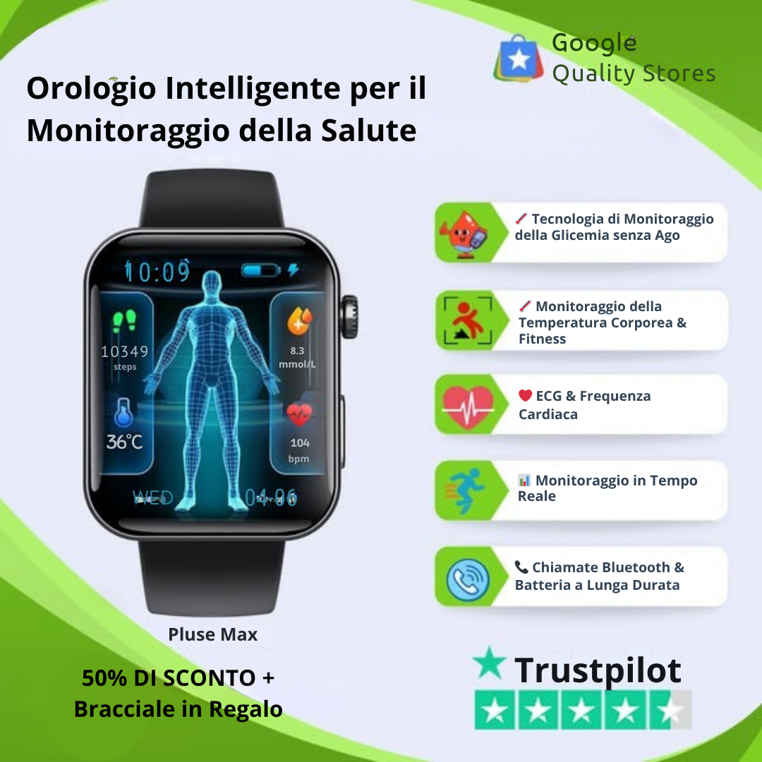 Misuratore multifunzione della glicemia + Orologio Monitor – ACQUISTANE 1 E RICEVINE UN ALTRO GRATIS