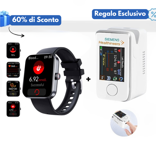 Misuratore multifunzione della glicemia + Orologio Monitor – ACQUISTANE 1 E RICEVINE UN ALTRO GRATIS